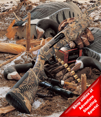 Benelli Shotgun with shooting accessories