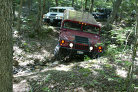 Off-Road Hummer H1 at Sayersbrook Bison Ranch, Potosi, MO.