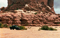 Green Hummer Hardtop in Moab